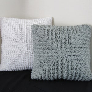 Crochet Textured Granny Square Pillow Pattern