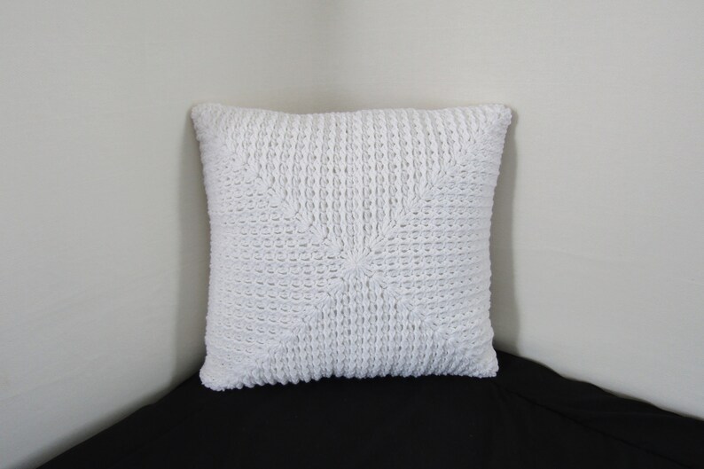 Crochet Textured Granny Square Pillow Pattern image 4