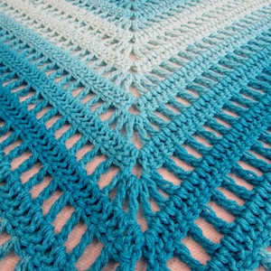 Crochet Shawl Pattern Beginner Friendly image 2