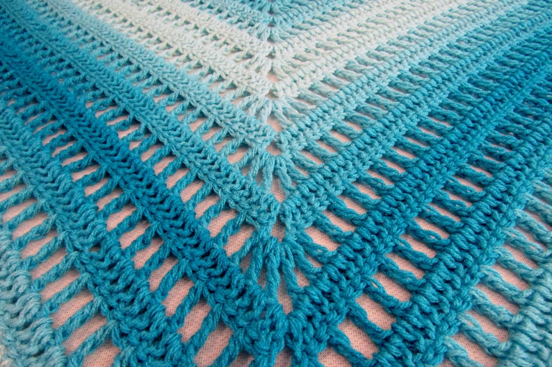 Crochet Shawl Pattern Beginner Friendly image 2