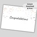 Printable Congratulations Card. Graduation Card. Card - Etsy