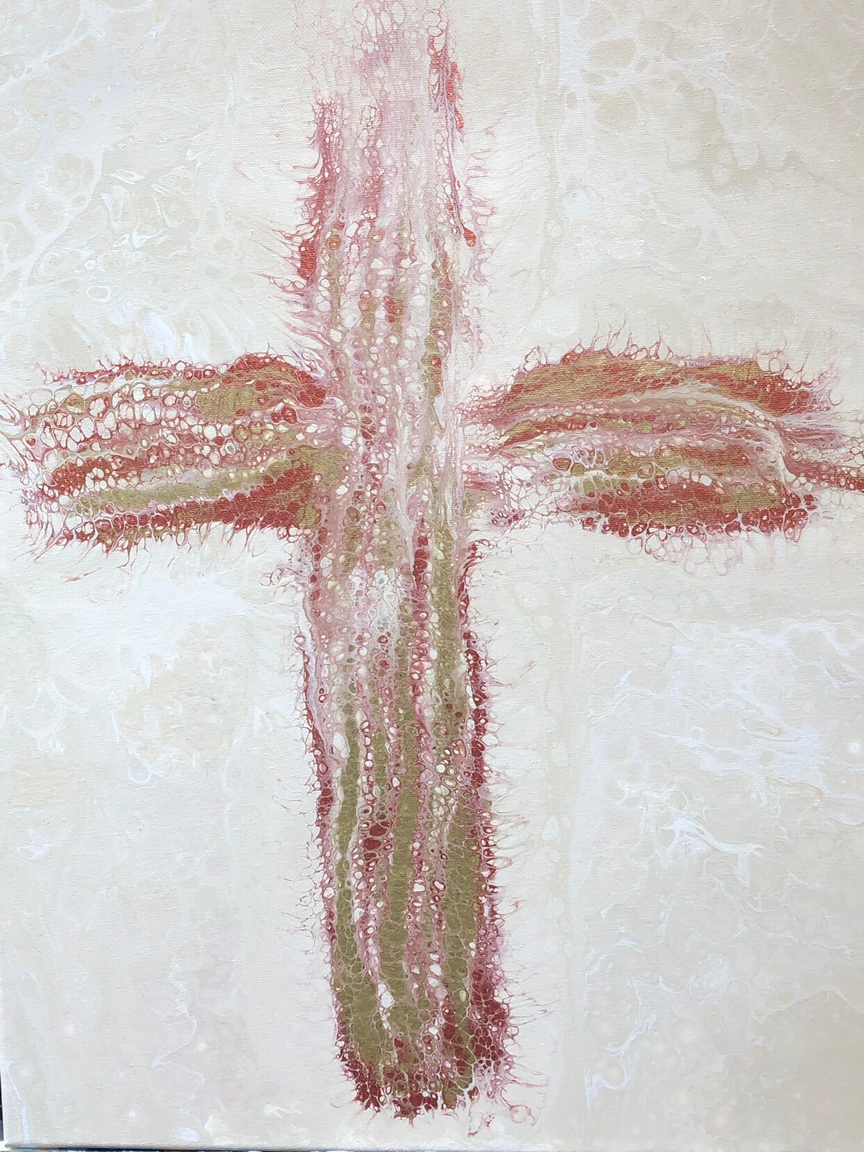 Acrylic Cross Painting 16x20 10 Etsy.de