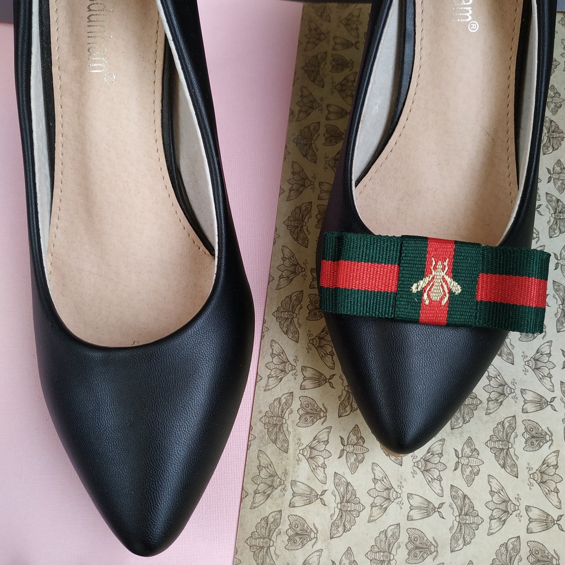 Clips de zapatos de abeja Clips para zapatos rojo verde Etsy