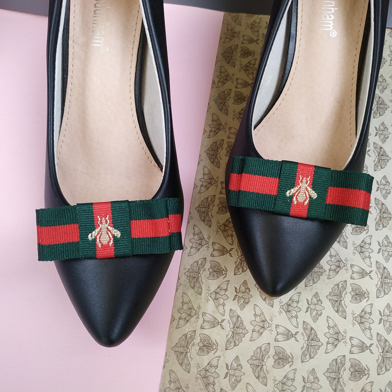 Clips de zapatos de abeja Clips para zapatos rojo verde Etsy