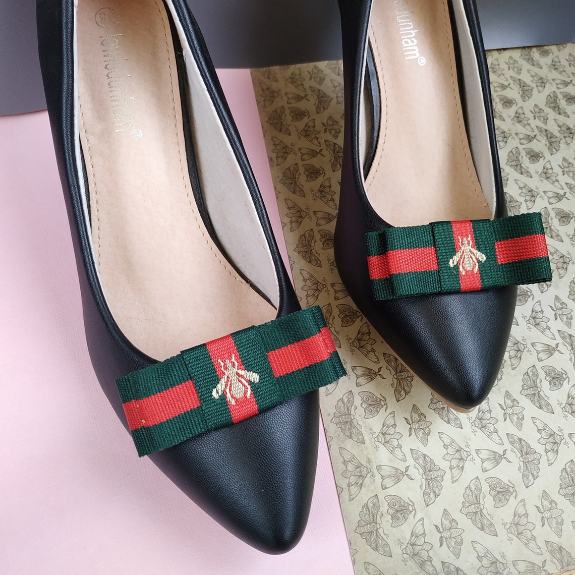 Clips de zapatos de abeja Clips para zapatos rojo verde Etsy