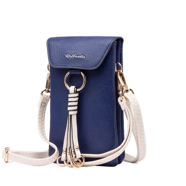 Phone crossbody bag with tassel touchscreen phone bag slim crossbody bag