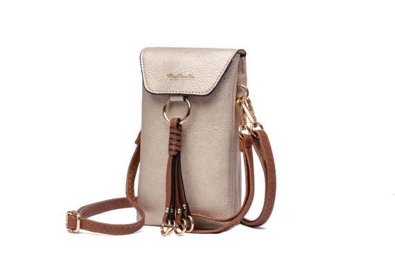 Real Leather Crossbody Bags for Women - Slim Wallet & Cross Over