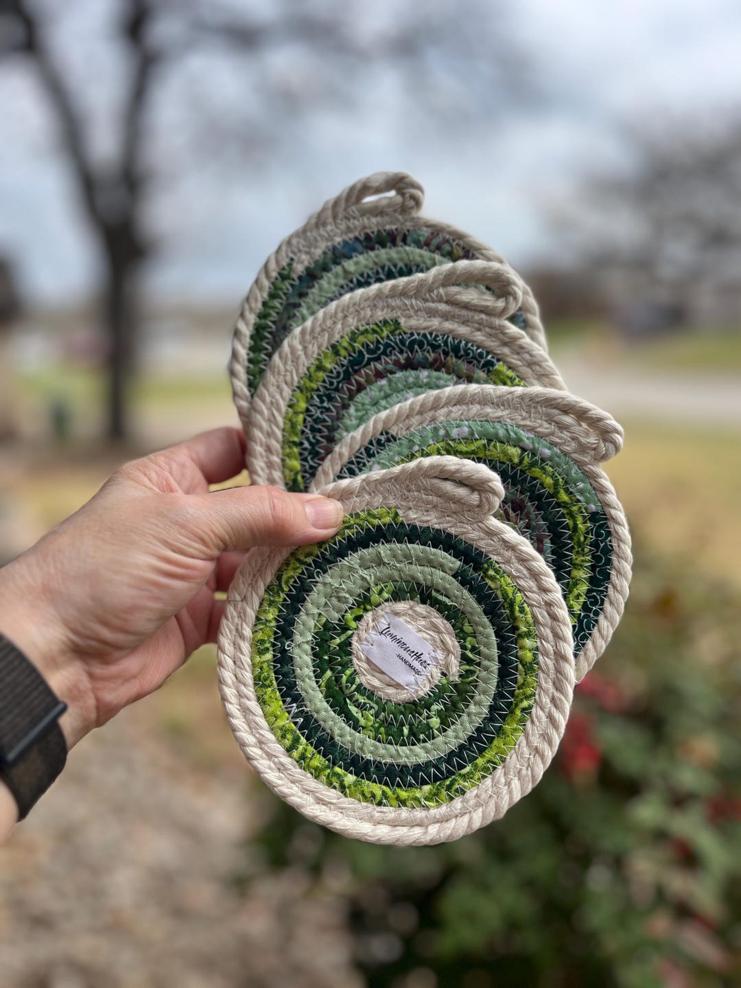 Rustic Rope Coasters, Made to Order - Etsy