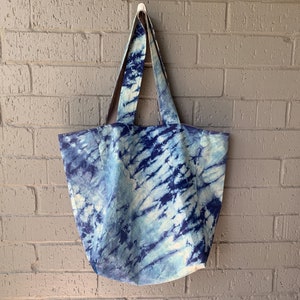 Mother's Day Gift, Reusable Shopping Bag, Made to Order, Tie Dye Tote Bag, Market Bag, Grocery Bag, Shopping Tote