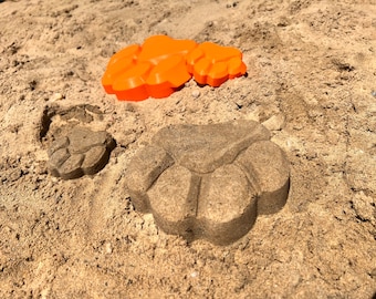 Einzigartige Sandform für endlose Strandabenteuer, Pfoten Sandform, Sandkastenspielzeug, kein Paw Patrol Merch.