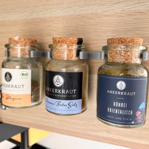 Spice rack Motorhome / Camper Ankerkraut suitable for spice jars, firm hold can be mounted in cupboards or on the wall