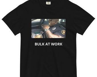 BULK AT WORK Garment-dyed Heavyweight T-Shirt | eat your carbohydrates, protein and get big