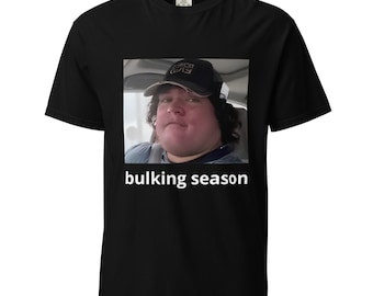 BULKING SEASON Garment-dyed Heavyweight T-Shirt | GYM lovers shirt