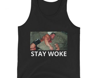 STAY WOKE and go GYM tank top