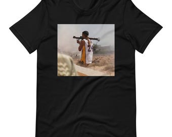 Guy with a rocket laucher wearing Kobe jersey shirt | Clutch Under Pressure , Iconic, NBA Lakers Shirt, Mamba shirt, Shooters Shoot