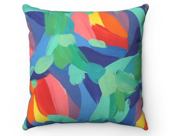FRESHNESS Pillow | Art Printed Cushion | Original Contemporary Art Designed Pillow | Abstract Style Decorative Pillow