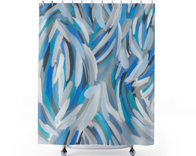 Shower Curtain Vivid Colors | Based on my Art work