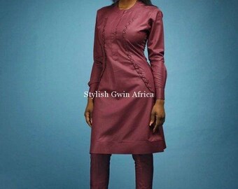 African female's clothing / African fashion/ wedding suit/dashiki /African men's shirt/ vêtement africain/chemise et pantalon/ Ankara styles