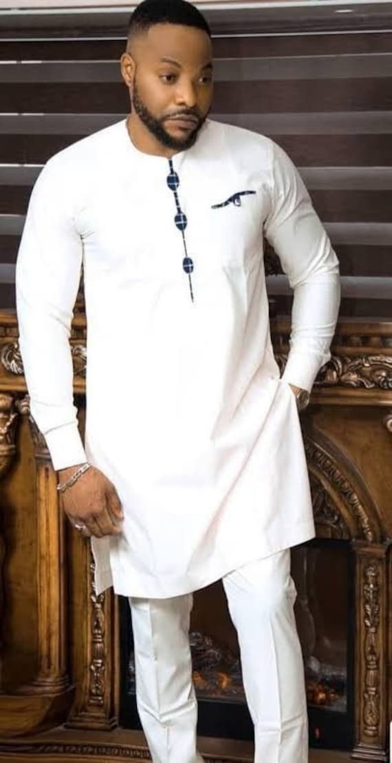 African Men s Clothing African Fashion Wedding Suit dashiki African Men s Shirt Vetement Africain Chemise Et Pantalon Ankara Styles Etsy New Zealand