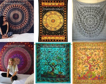 30X40 /" Zodiac Astrology Art Wall Décor Indian Mandala Cotton Table Case Poster