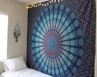 Home Decor Items Indian Thai Elephant Mandala Tapestry Wall