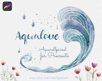 Aqualove - Aquarellpinsel für Procreate