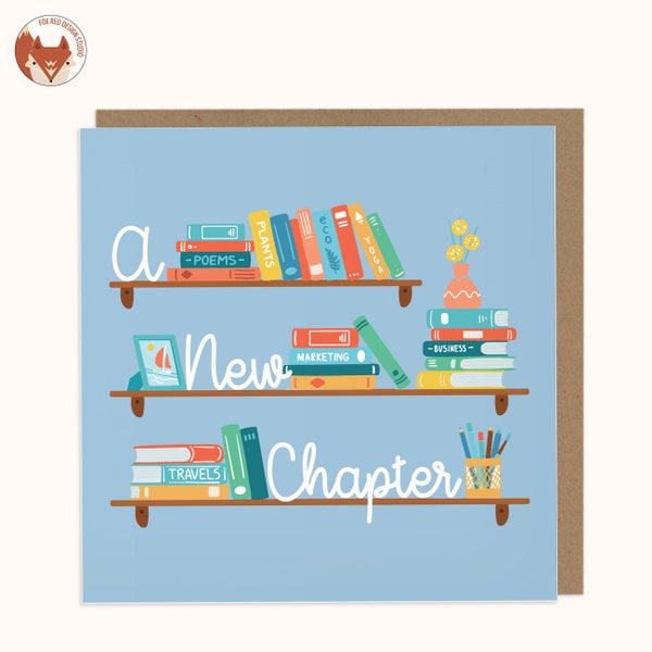 A New Chapter - New Job Greetings Card