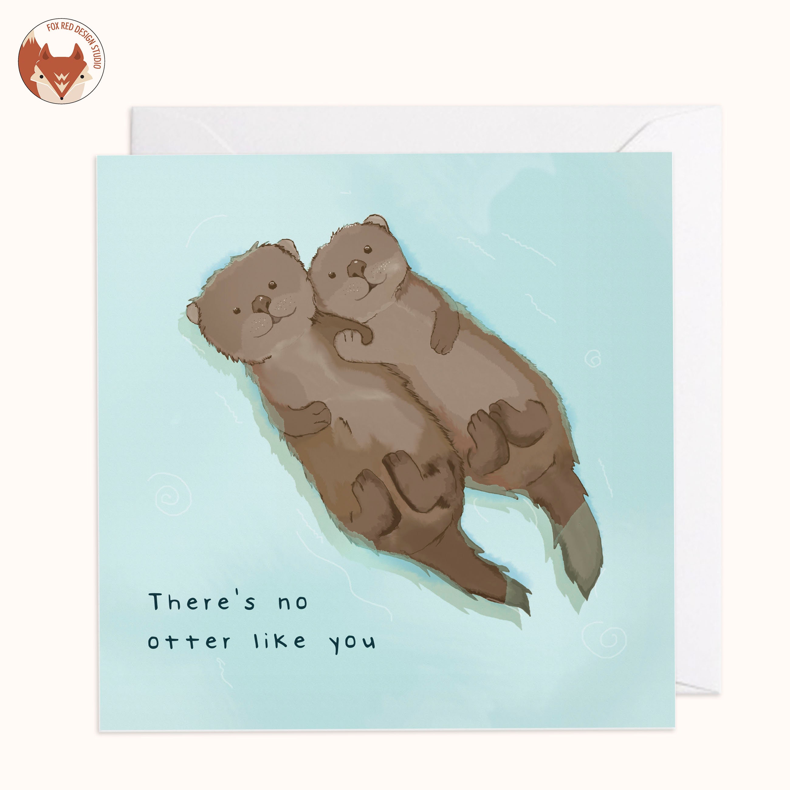 Sottobicchiere Regalo "There's Nessun Otter Like You" - 9x9 Cm Con Finitura Lucida - Gift Base - 2