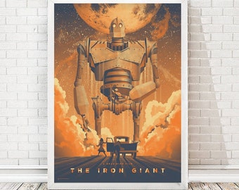 Movie Art Silk Canvas Poster 12x18 24x36 inch THE IRON GIANT