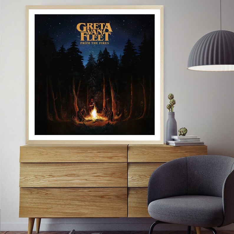 Greta Van Fleet From The Fires Album Cover Wall Art Paint Etsy
