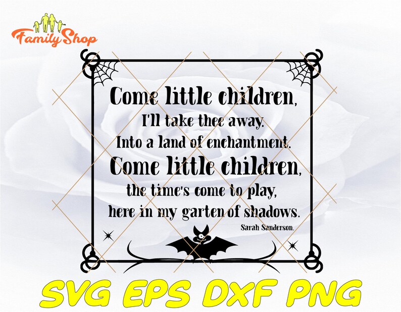 Come little children svgSanderson Sister song pngHalloween Etsy