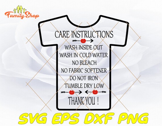 Download 3d Printing Svg Files For Cricut Care Card Svg Washing Instructions Svg Shirt Care Svg Digital Download Svg Cut Files Files For Silhouette Cameo Craft Supplies Tools