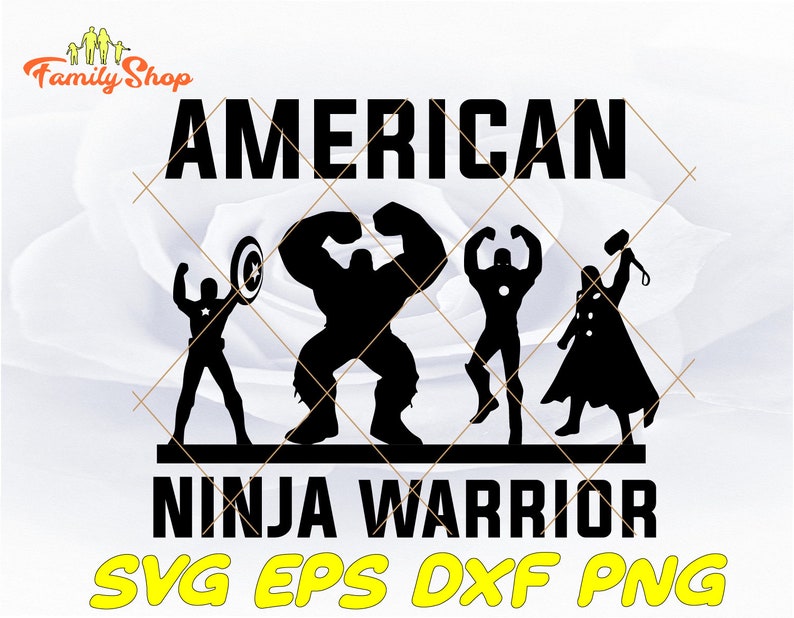 American ninja warrior-friends svg-Squadgoals-SVG files for | Etsy