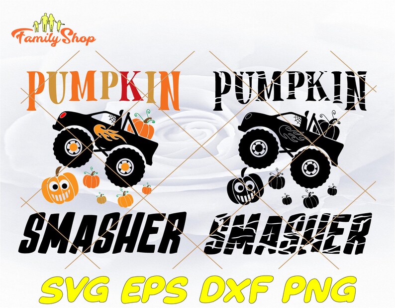 Pumpkin Smasher svg-Boy Halloween SVG-Pumpkin monster truck | Etsy