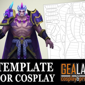 Spirit Blossom Darius Pepakura - PDF/PDO Foam Templates for Cosplay (LoL, League of Legends) Pattern DIY