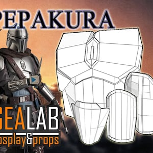 Mandalorian Beskar Armor - Chest, Thighs and Hips Set - PDF & PDO Templates for Foam Cosplay (Star Wars - The Mandalorian)