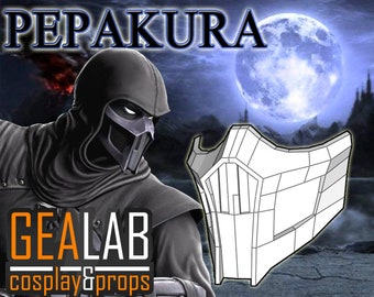 MK9 Noob Saibot Mask Pepakura - PDF & PDO Templates for Foam Cosplay (Mortal Kombat 9)