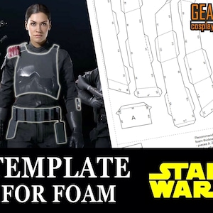 Iden Versio Armor Pieces -  PDF & PDO Pepakura Templates for Foam Cosplay (Star Wars - Battlefront 2) Pattern Papercraft Chest Belt Shoulder