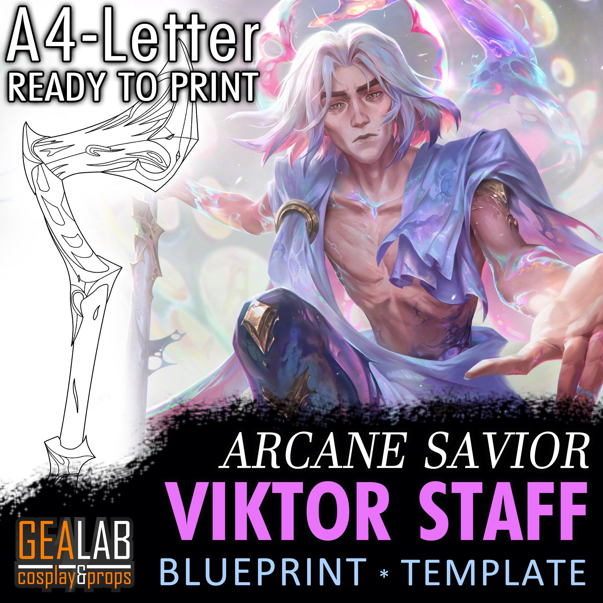 NEW Savior Viktor Staff - Arcane Season 2 - Blueprint Template for Cosplay (LoL League of Legends) PDF - FOAM