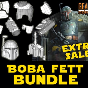 Boba Fett Armor Bundle - PDF Pepakura for Foam Cosplay - Helmet, Armor, Jetpack (Star Wars - Mandalorian, Book of Boba Fett) Male, Jango