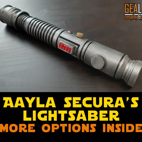Aayla Secura Lightsaber - Prop Replica - Finished, Assembled and 3D Printed Kit Options - Star Wars & The Clone Wars (Made on Commission)