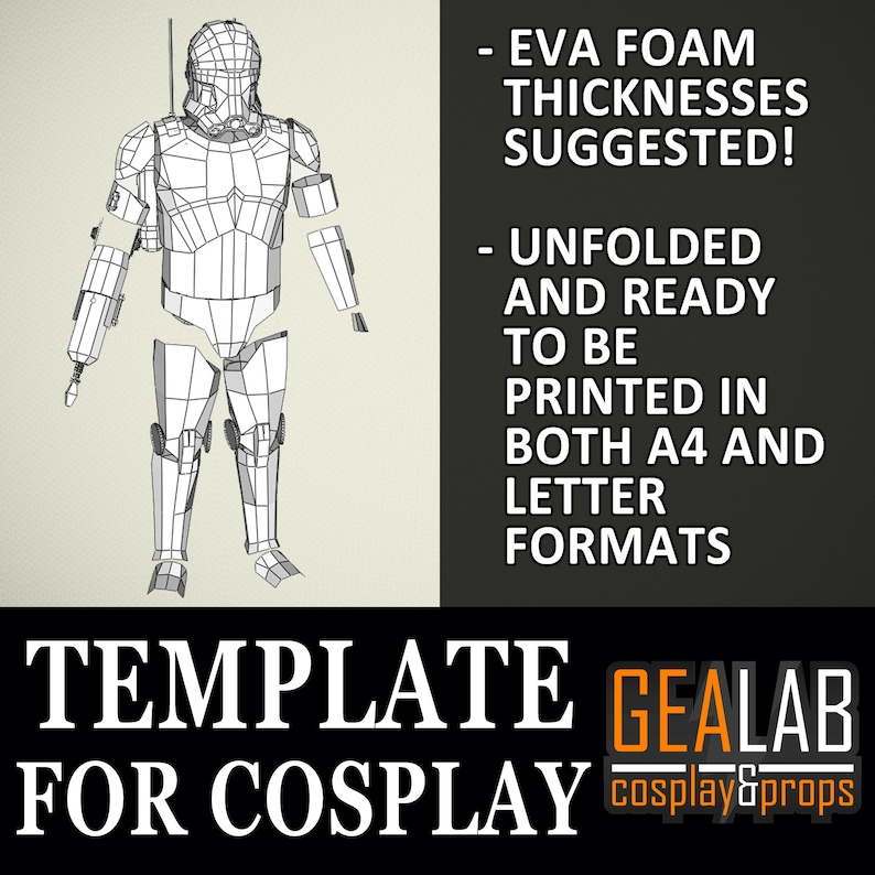 Echo Armor (season 1) Pepakura - PDF & PDO Templates for Foam Cosplay ...