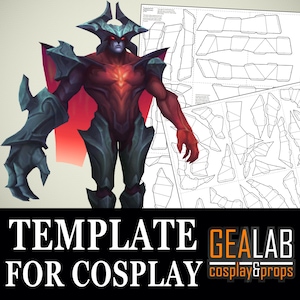 Aatrox Pepakura - PDF and PDO Foam Templates for Cosplay (LoL, League of Legends) Pattern DIY