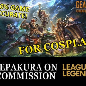 LoL Pepakura Commission for Cosplay (League of Legends Only) - Order Your LoL PDF and PDO Templates for FOAM, Papermache, etc.