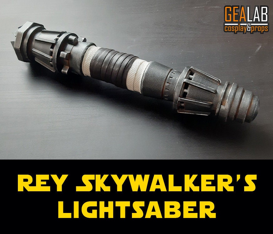 Rey Yellow Lightsaber Hand Painted Prop 