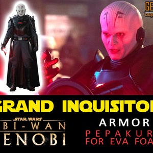 Grand Inquisitor Armor Pieces - PDF & PDO Pepakura Templates for Foam Cosplay (Star Wars - Obi Wan Kenobi) Pattern, Papercraft, DIY