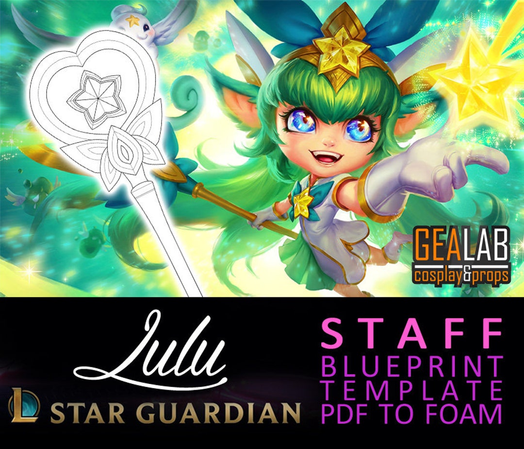 Star Guardian Lulu Staff Pajama Guardian Wand Blueprint Etsy France