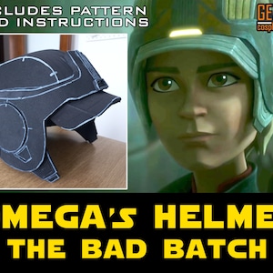 Omega Helmet Pattern for EVA foam - PDF Templates for Cosplay (Star Wars The Bad Batch - season 2)
