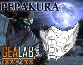 MK9 Sub-Zero Mask Pepakura - PDF & PDO Templates for Foam Cosplay (Mortal Kombat 9)