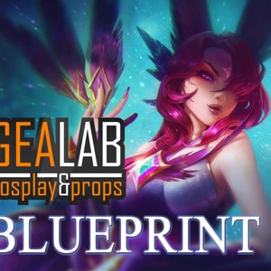 Feather Blades of Star Guardian Xayah  - Blueprint for Cosplay (League of Legends)